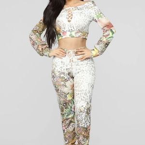 2 piece Animal Pant Set